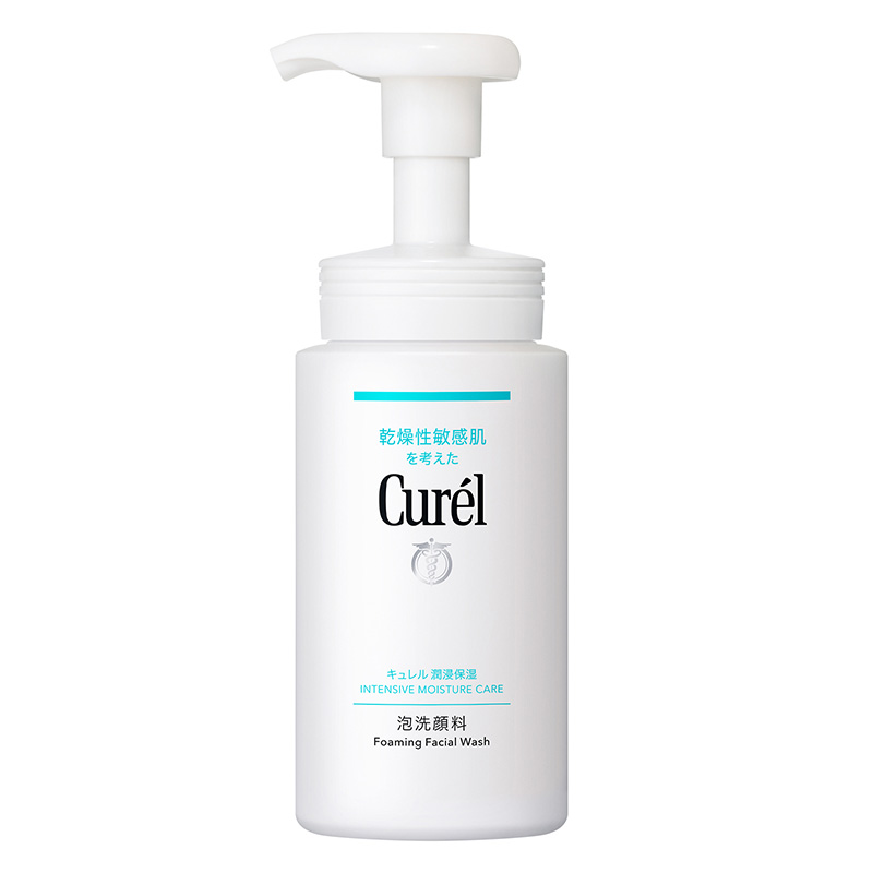 Sữa rửa mặt dạng bọt cấp ẩm chuyên sâu Nhật Bản Curel 150ml Cho da khô & nhạy cảm thương hiệu 