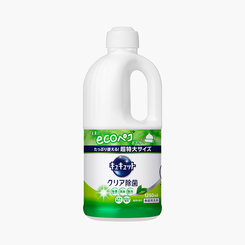 Nước rửa chén Kyukyuto Kao chống khuẩn khử mùi hương trà xanh 1.25L