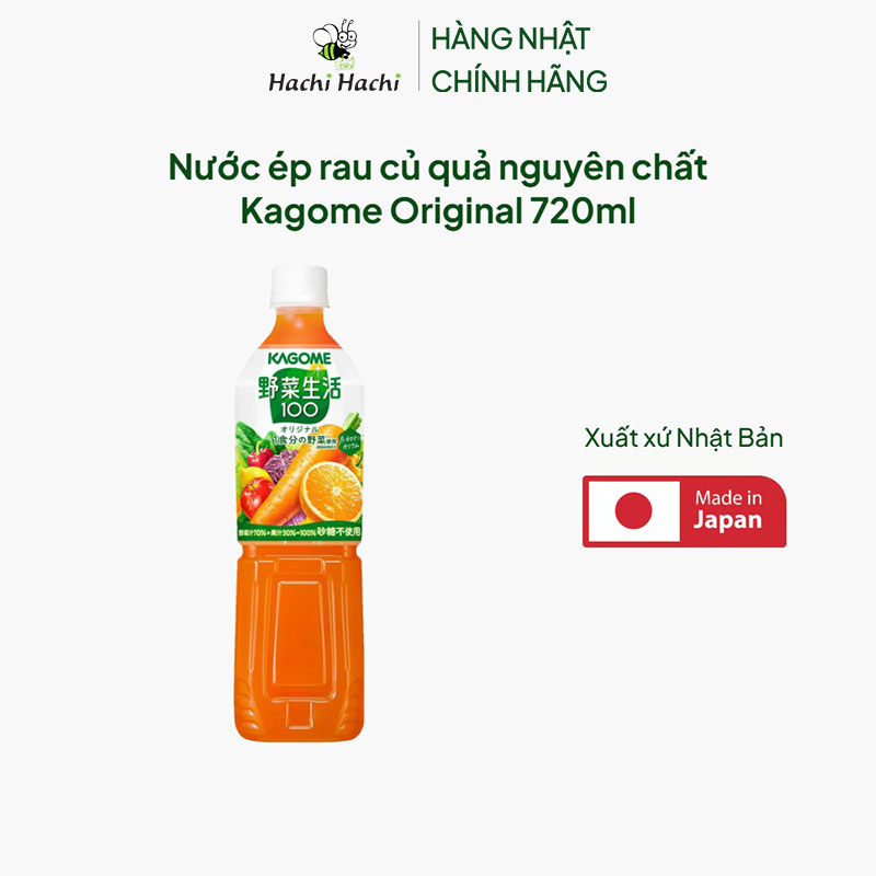 Nước ép rau củ quả nguyên chất Kagome Original 720ml thương hiệu KAGOME
