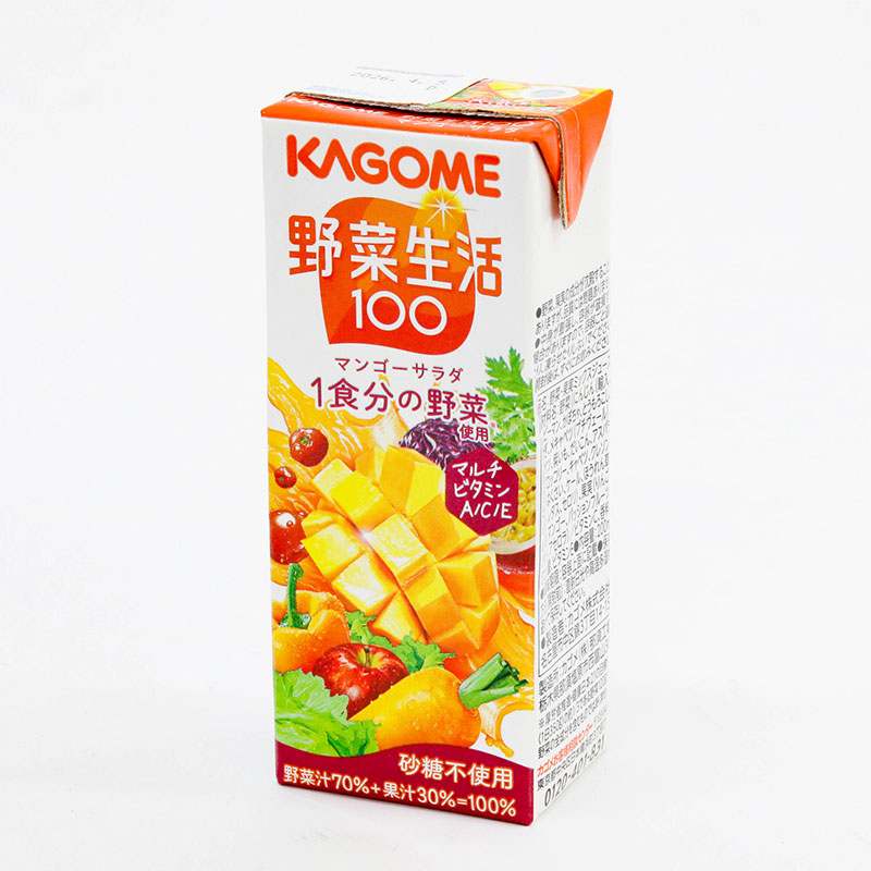 Nước ép rau củ quả nguyên chất Kagome Mango Salad 200ml thương hiệu KAGOME