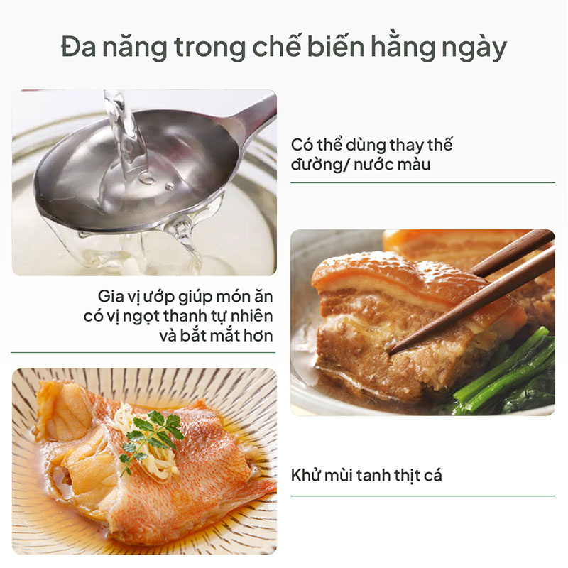 Mirin ướp nấu ăn Nhật Bản vị ngọt tự nhiên Hinode 400ml thương hiệu KING BREWING