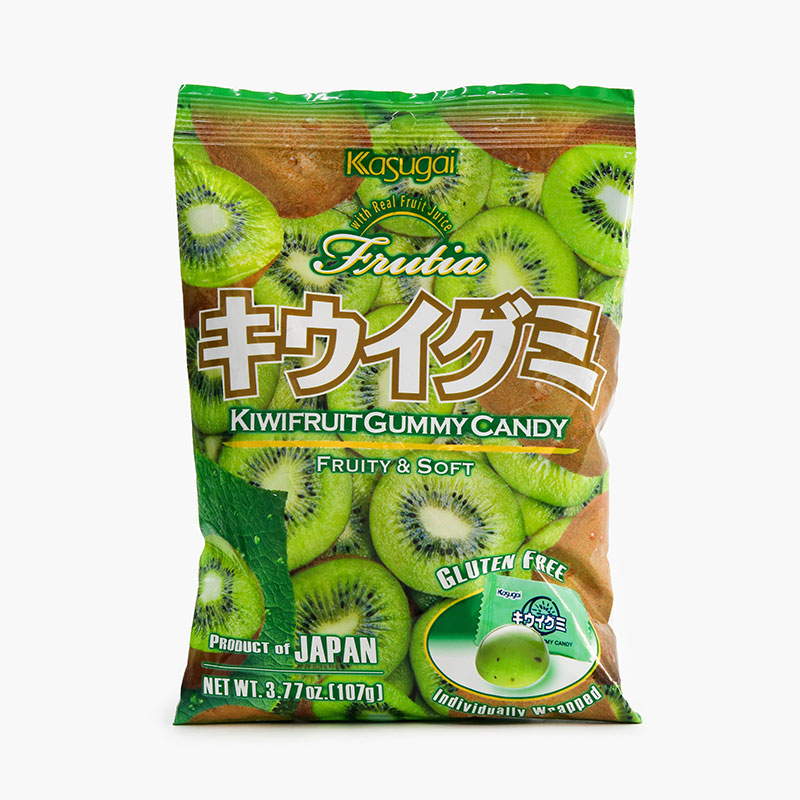 Kẹo dẻo Nhật Bản Kasugai vị Kiwi 107g thương hiệu KASUGAI SEIKA