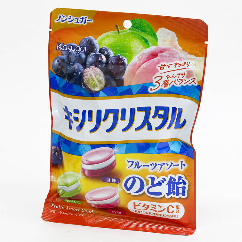 TPBS: Kẹo ngậm trái cây xylitol Nhật Bản không đường Kasugai 67g thương hiệu KASUGAI SEIKA