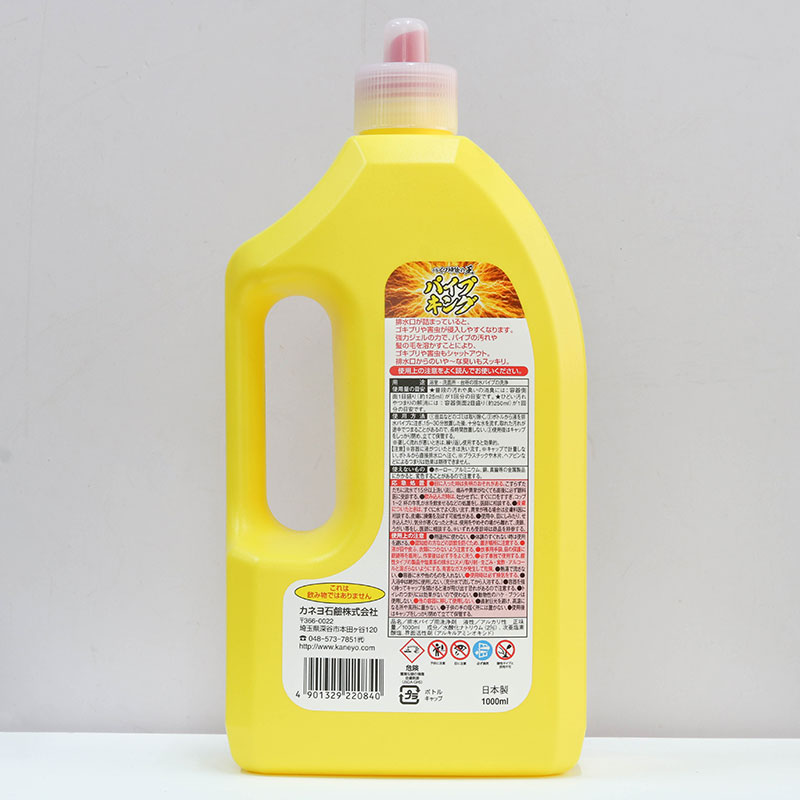 Gel thông cống Nhật Bản phân giải tóc, cặn bẩn, khử mùi, kháng khuẩn Kaneyo 1L thương hiệu KANEYO