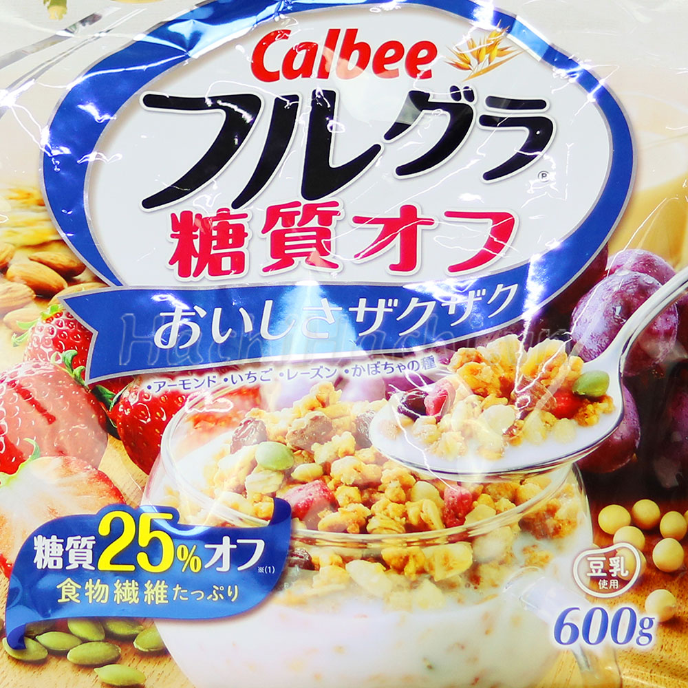 Ngũ cốc trái cây Calbee ít đường 600g Bổ sung chất xơ, sắt, vitamin thương hiệu CALBEE