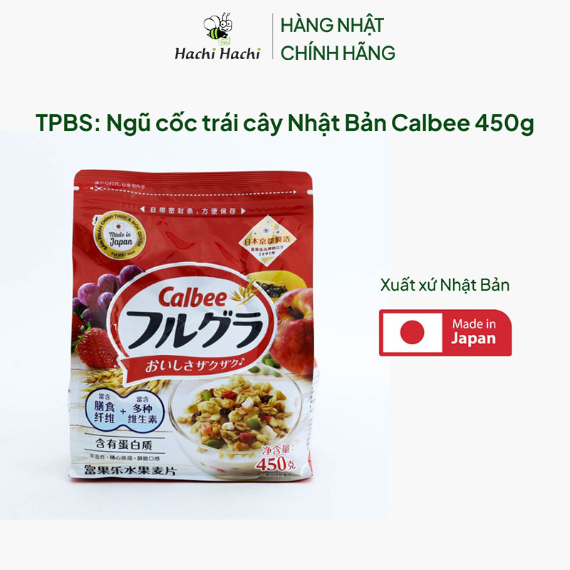 TPBS: Ngũ cốc trái cây Nhật Bản Calbee 450g thương hiệu CALBEE