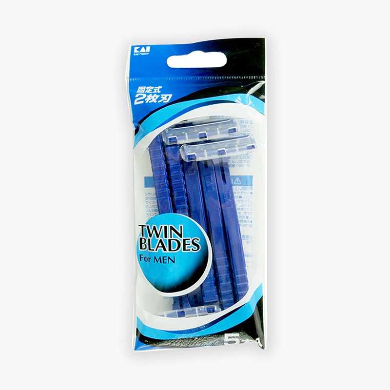 Dao cạo râu (5 cái) Lưỡi kép thương hiệu KAI