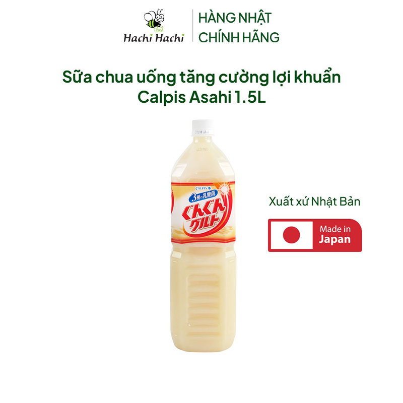 TPBS: Sữa chua uống tăng cường lợi khuẩn Calpis Asahi Nhật Bản 1.5L thương hiệu ASAHI