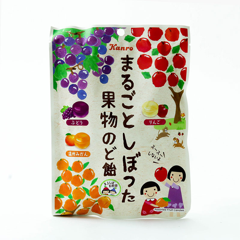 Kẹo ngậm trái cây thảo mộc Nhật Bản Kanro  80g