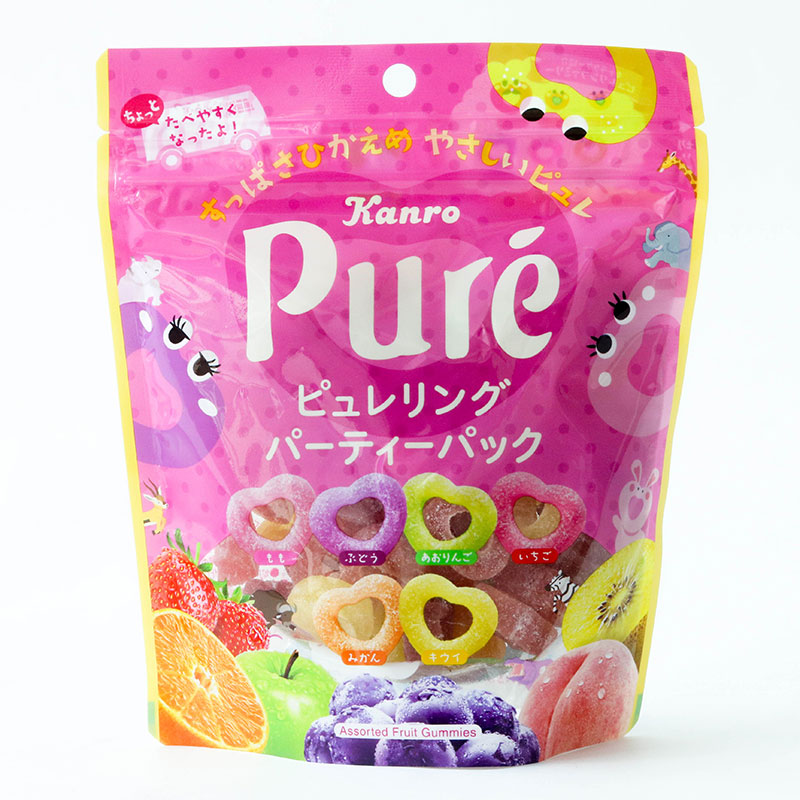Kẹo dẻo trái cây Nhật Bản Kanro Pure 156g (Nhiều mẫu)-Giao mẫu ngẫu nhiên thương hiệu KANRO