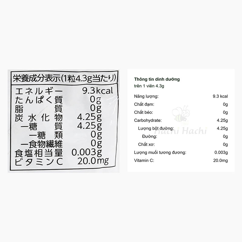 Kẹo ngậm không đường Nhật Bản Kanro vị trái cây 90g thương hiệu KANRO