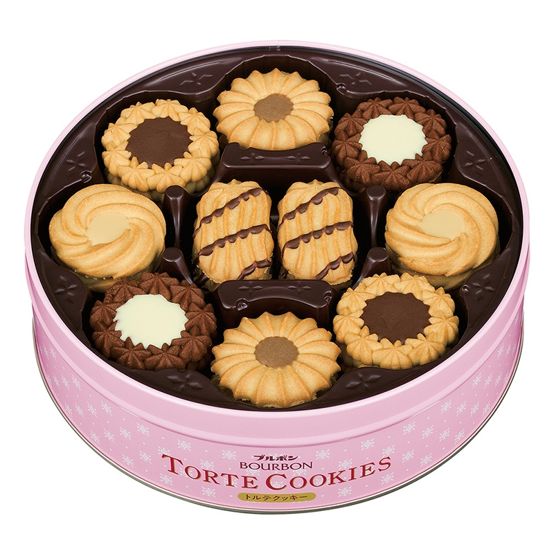 Bánh quy Torte Bourbon hộp thiếc 60 cái (310.8g) thương hiệu BOURBON