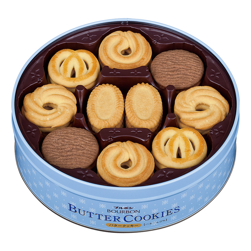 Bánh quy Butter Bourbon hộp thiếc 60 cái (297.6g) thương hiệu BOURBON