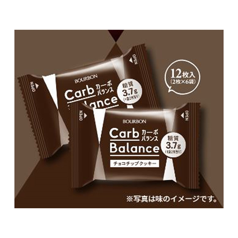 Bánh quy chocochip Carb Balance 104.4g (2 cáix6 gói), giảm 60% đường, bổ sung chất xơ thương hiệu BOURBON