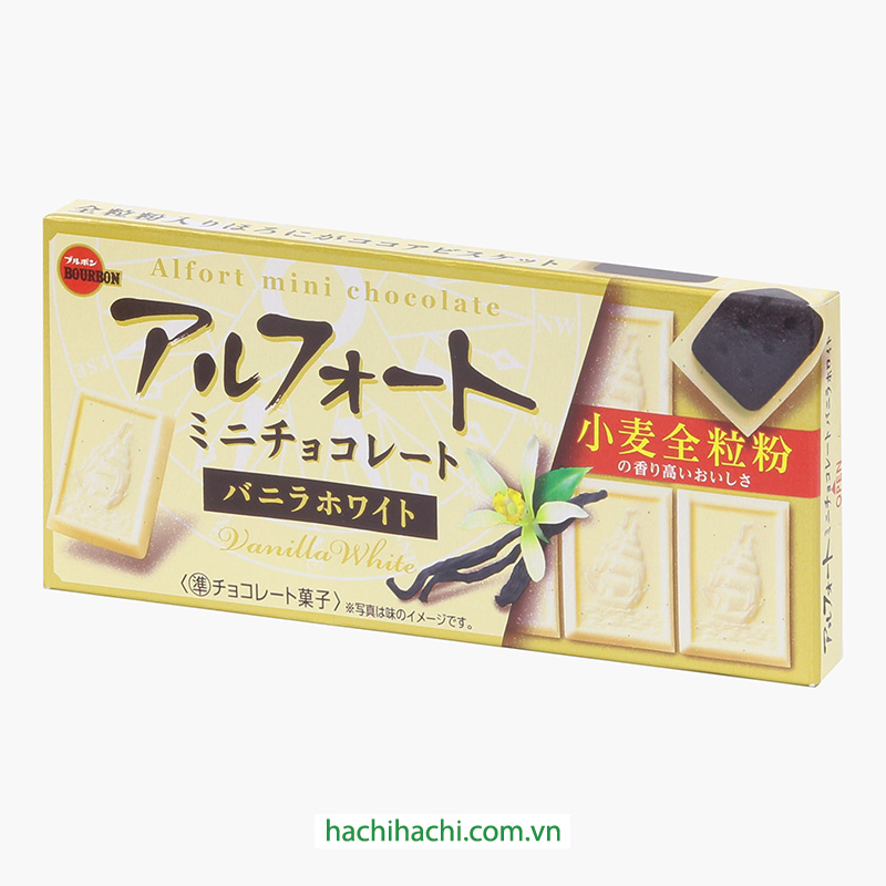 Bánh quy Alfort Bourbon mini vị vanila 55g (12 cái) thương hiệu BOURBON