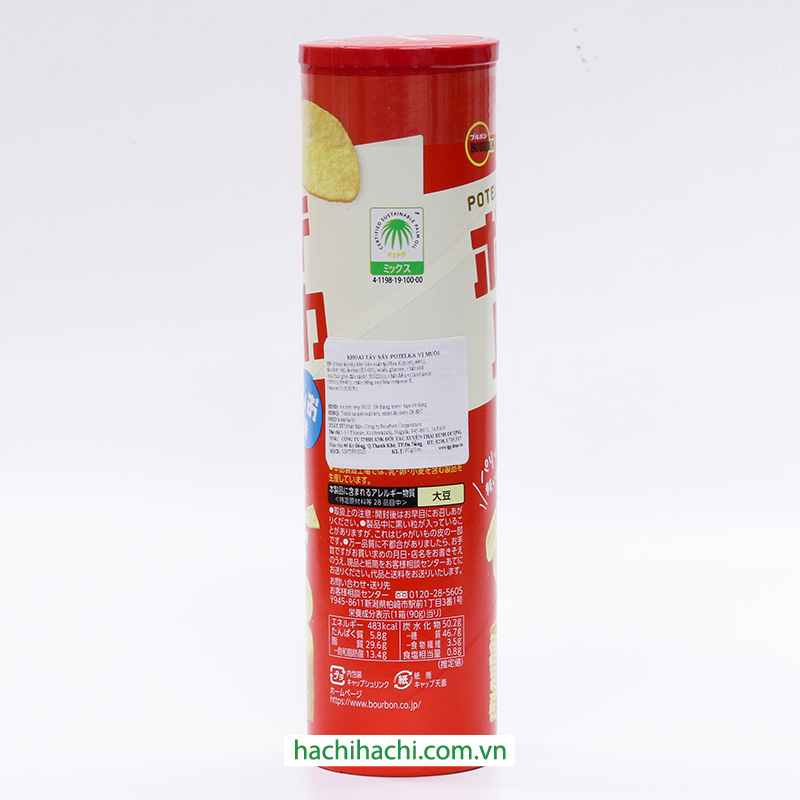 Khoai tây sấy Potelka vị muối 90g thương hiệu BOURBON