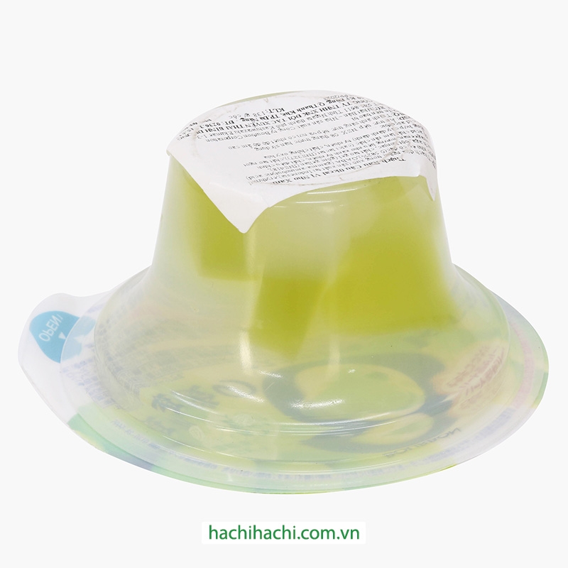 Thạch rau câu 0Kcal vị nho xanh thêm thạch dừa 138g thương hiệu BOURBON