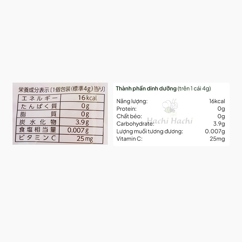 Kẹo trái cây Nhật Bản Cuby Rop Bourbon 100g (25 viên) thương hiệu BOURBON
