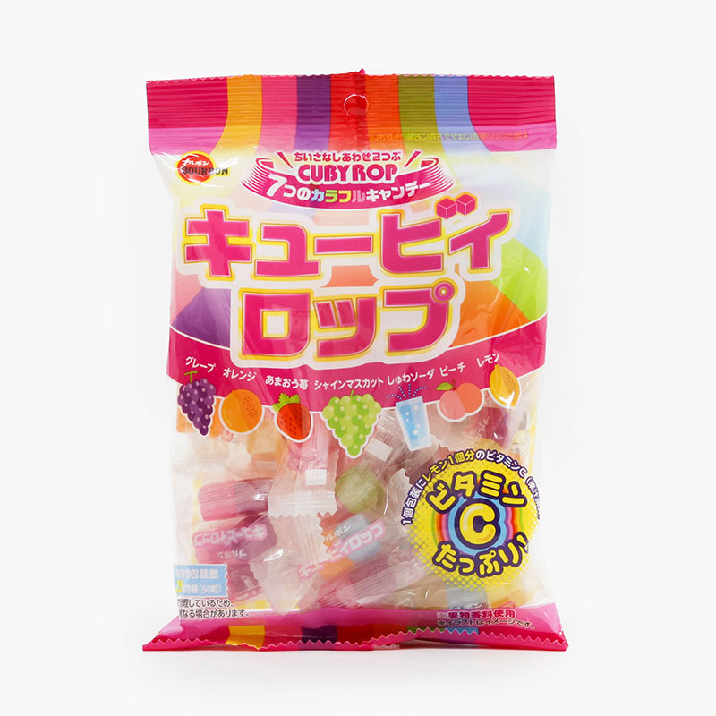 Kẹo trái cây Nhật Bản Cuby Rop Bourbon 100g (25 viên)