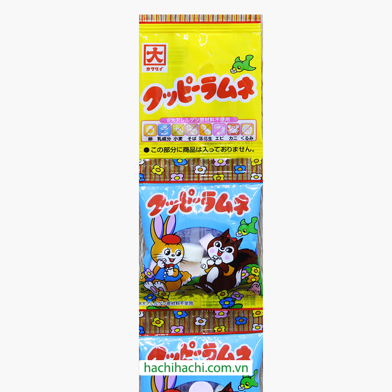 Kẹo Soda trái cây hình thỏ con 32g (4gx8 gói) thương hiệu KAKUDAI SEIKA