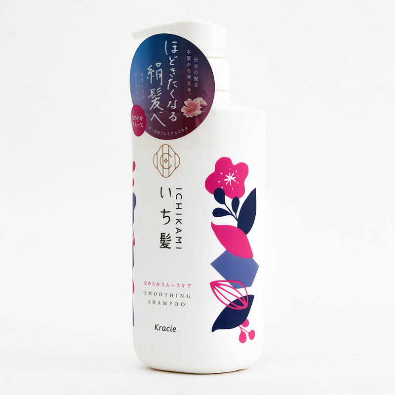 Dầu gội đầu Nhật Bản Ichikami Smoothing Kracie 480ml thương hiệu KRACIE