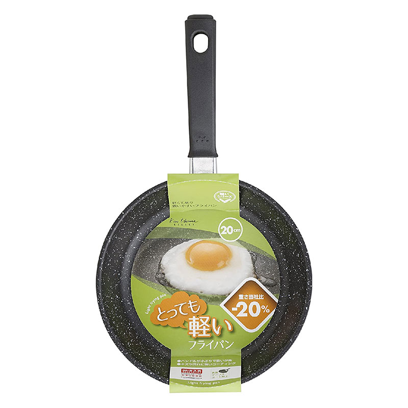 Chảo bếp chống dính đá hoa cương KAI, CHO KARUI IH FRYPAN - 20cm, DW5628, dùng được bếp từ thương hiệu KAI