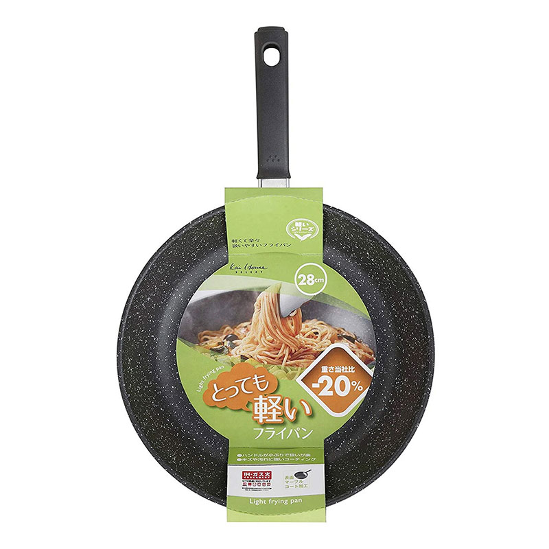 Chảo bếp chống dính đá hoa cương KAI, CHO KARUI IH DEEP PAN - 28cm, DW5634 (Lòng sâu), dùng được bếp từ thương hiệu KAI
