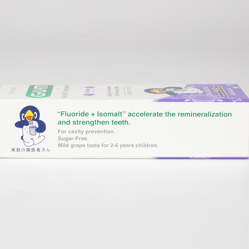 Kem đánh răng cho bé 2-6 tuổi Nhật Bản Sunstar Gum Kids 70g, hương nho, ngừa sâu răng vượt trội thương hiệu SUNSTAR