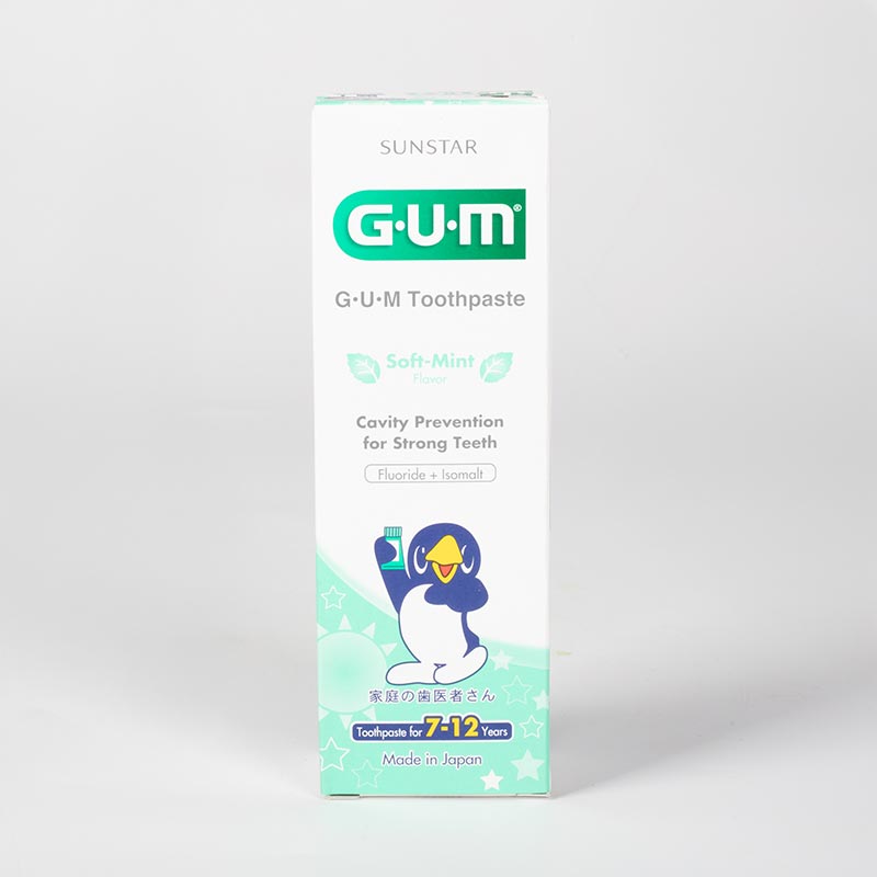 Kem đánh răng cho trẻ 7-12 tuổi Nhật Bản Sunstar Gum Kids 70g, hương bạc hà dịu nhẹ, ngừa sâu răng vượt trội thương hiệu SUNSTAR