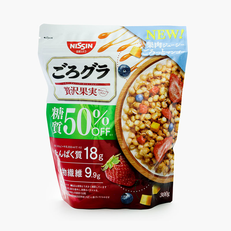TPBS: Ngũ cốc trái cây Granola giảm đường, bổ sung protein Nissin 300g