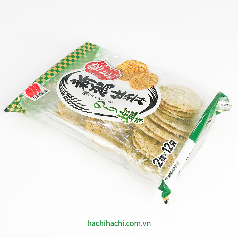 Bánh gạo Sanko vị rong biển 99.6g (2 cái x 12 gói) thương hiệu SANKO