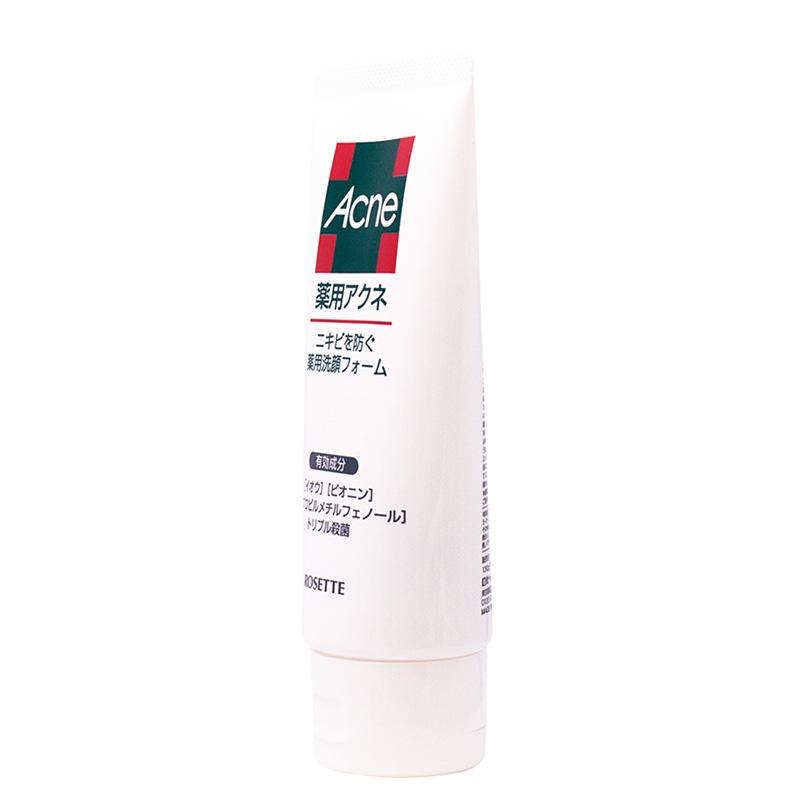Sữa rửa mặt tạo bọt cho da mụn nhờn Rosette Acne 130g thương hiệu ROSETTE