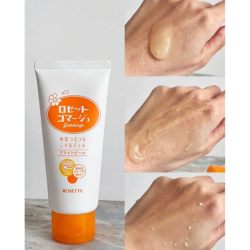 Gel tẩy tế bào chết dưỡng sáng da Nhật Bản Rosette Gommage 180g thương hiệu ROSETTE