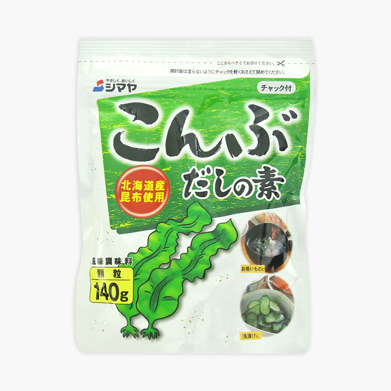 Bột nêm Dashi tảo bẹ Kombu Shimaya Nhật Bản 140g
