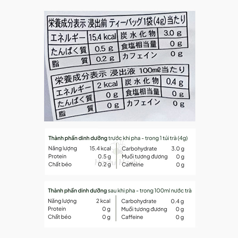 Trà lúa mạch đậu nành đen SKK 80g (4g x 20 gói) thương hiệu SANEI KOSAN