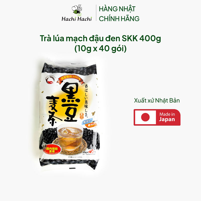 Trà lúa mạch đậu đen SKK 400g (10g x 40 gói) thương hiệu SANEI KOSAN