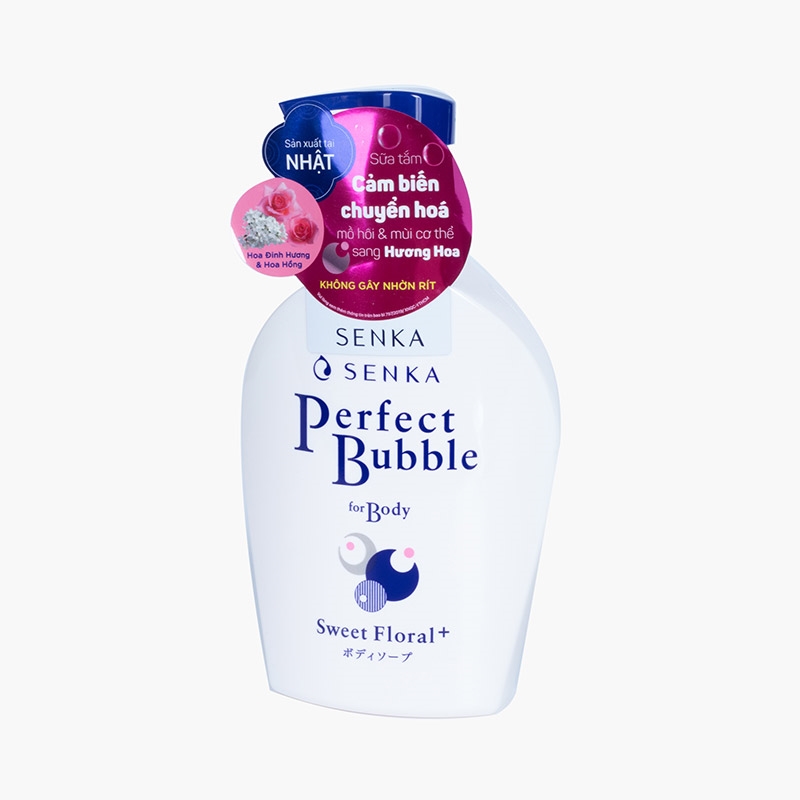 Sữa tắm thơm dưỡng mềm mịn Shiseido Senka 500ml Hương hoa hồng & đinh hương thương hiệu SENKA