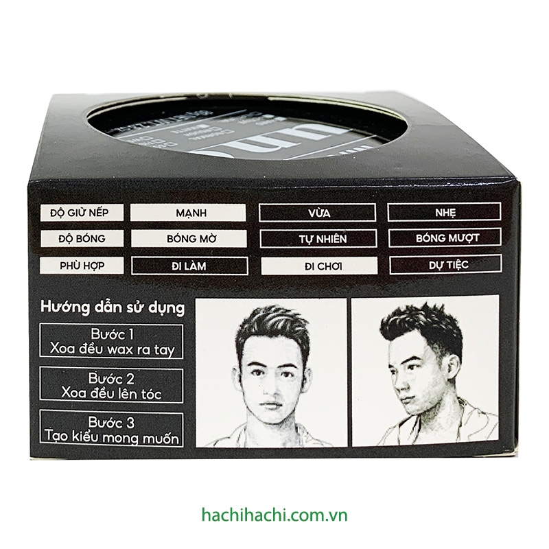 Sáp vuốt tóc tạo kiểu định hình mạnh mẽ UNO Matte 80g thương hiệu 