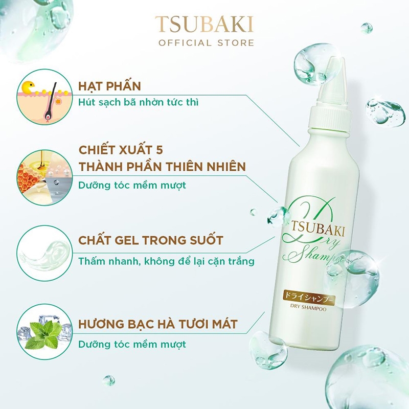 Dầu Gội Khô Nhật Bản Tsubaki 180ml  thương hiệu TSUBAKI