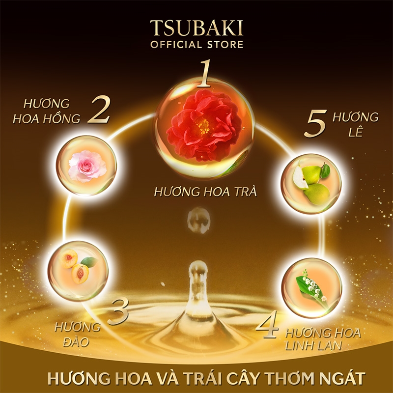 Dầu gội cao cấp phục hồi & ngăn rụng tóc Tsubaki 490 ml (Không chứa Silicon) thương hiệu TSUBAKI