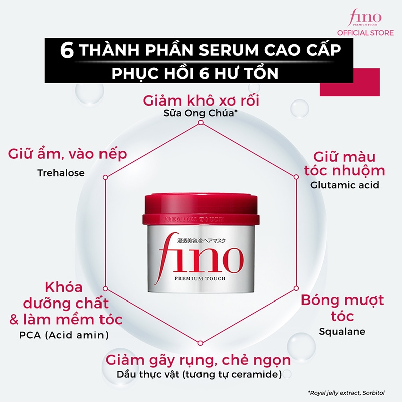 Kem ủ tóc Nhật Bản cao cấp Shiseido Fino premium touch 230g thương hiệu SHISEIDO
