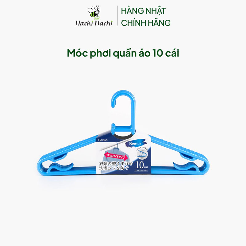 Móc phơi quần áo 10 cái  thương hiệu TOWA