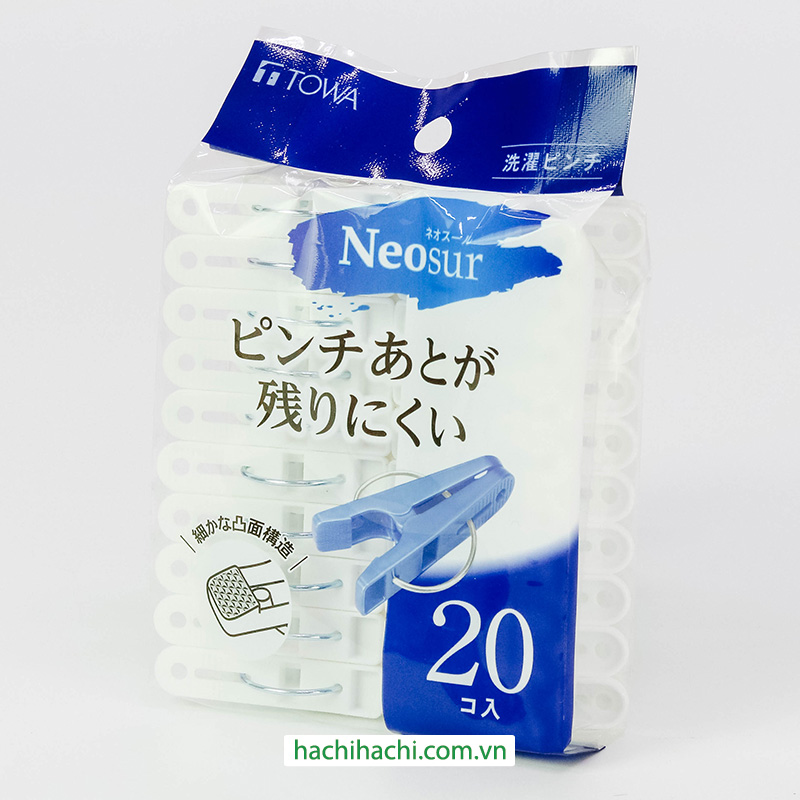 Kẹp chữ A lớn 20 cái màu trắng thương hiệu TOWA