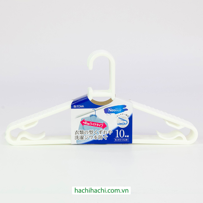 Móc phơi quần áo 10 cái màu trắng