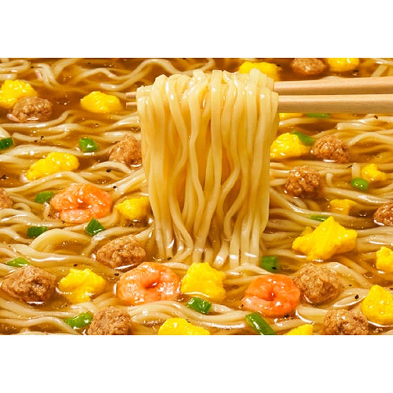 Mì ly Ramen ăn liền Maruchan vị nước tương đậm đà 78g, chứa thịt, tôm, trứng thật thương hiệu TOYO SUISAN