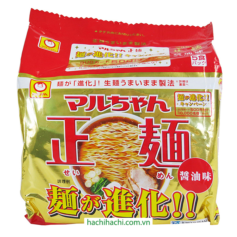 Mì không chiên Maruchan vị nước tương 105gx5 gói thương hiệu TOYO SUISAN
