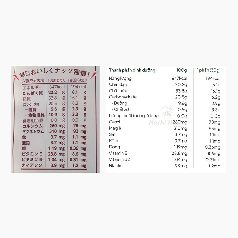 Hạnh nhân rang không muối Low Carb Ton's 90g thương hiệu TON'S