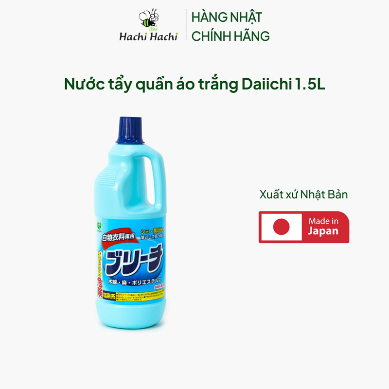 Nước tẩy quần áo trắng Daiichi 1.5L thương hiệu DAIICHI SEKKEN