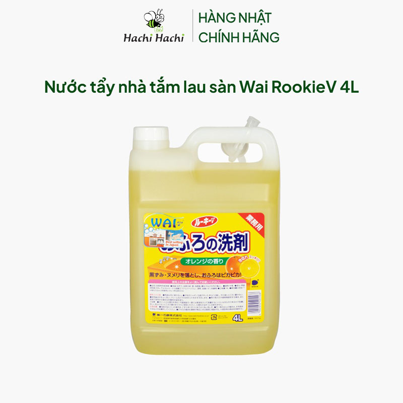 Nước tẩy nhà tắm lau sàn Wai RookieV 4L thương hiệu TOYOTA TSUSHO