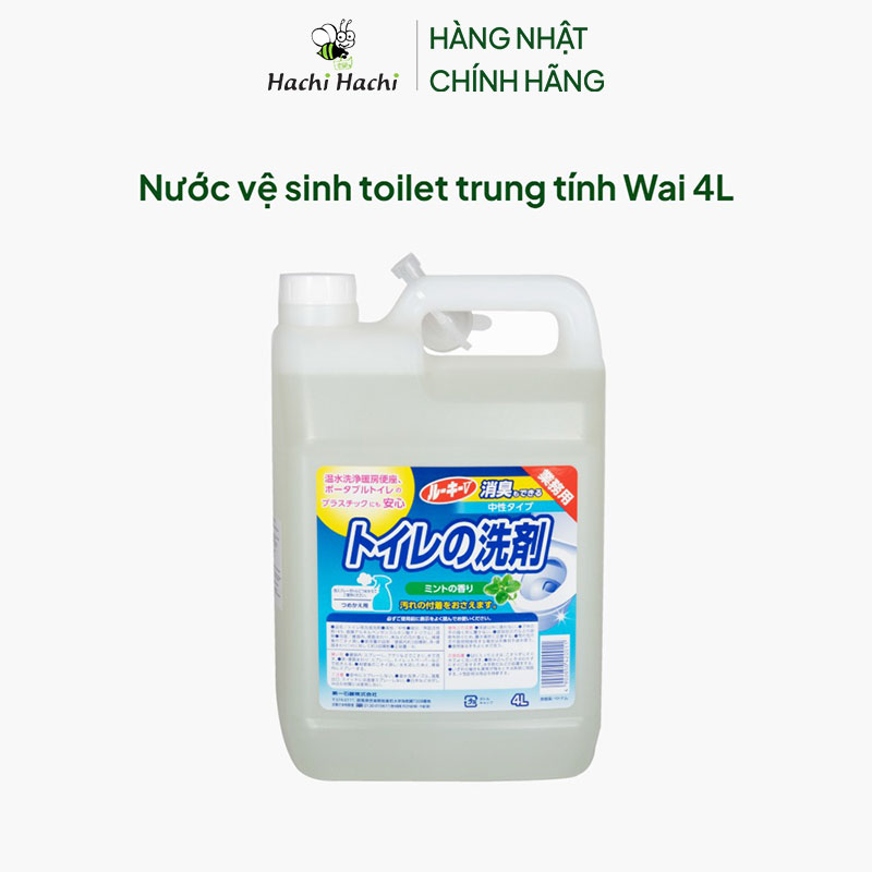 Nước vệ sinh toilet trung tính Wai 4L  thương hiệu TOYOTA TSUSHO